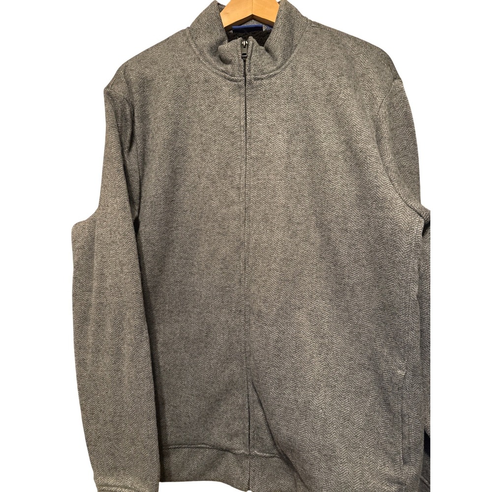 APT 9 Mens Herringbone Full Zip Fleece Lined‎ Jacket XXL